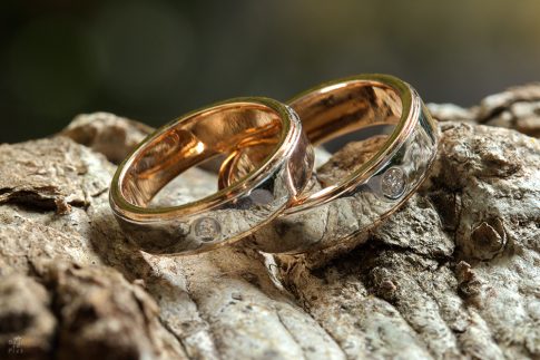 Wedding rings white gold