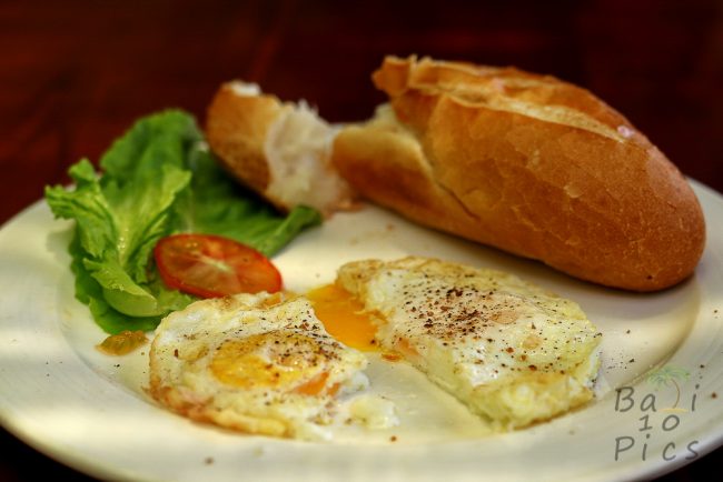 Breakfast with poached eggs - enjoy