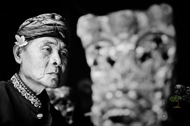 Musician in Bali - BW