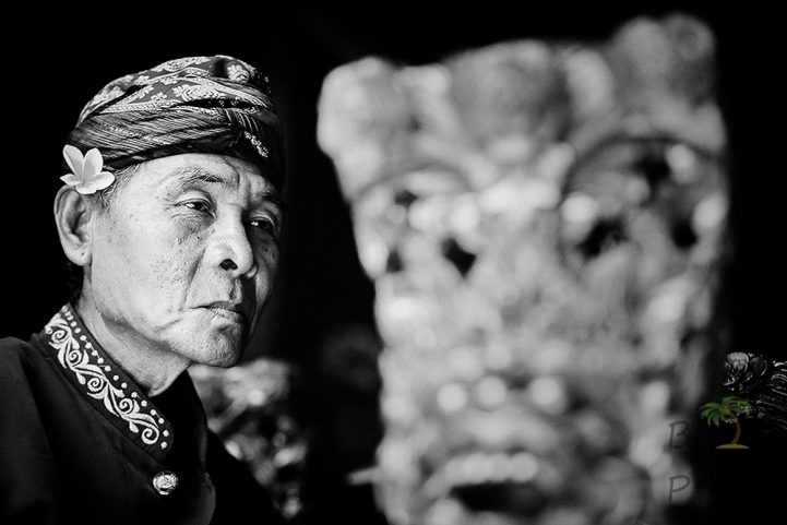 Musician in Bali - BW