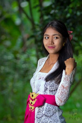 Portrait a girl in forest - Bali