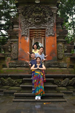Chinese friends in Tirta Empul temple