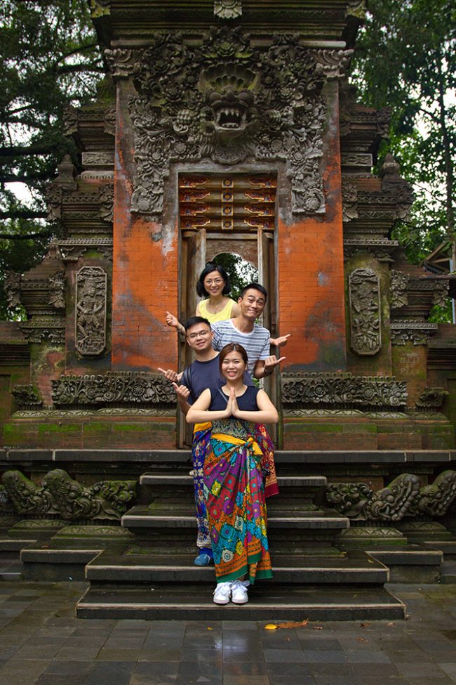 Chinese friends in Tirta Empul temple