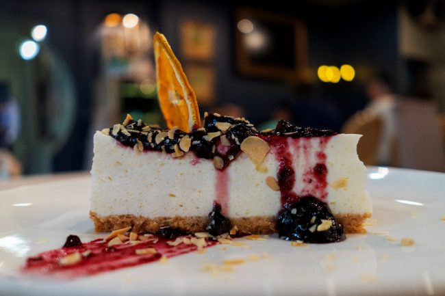 Blueberry cheesecake