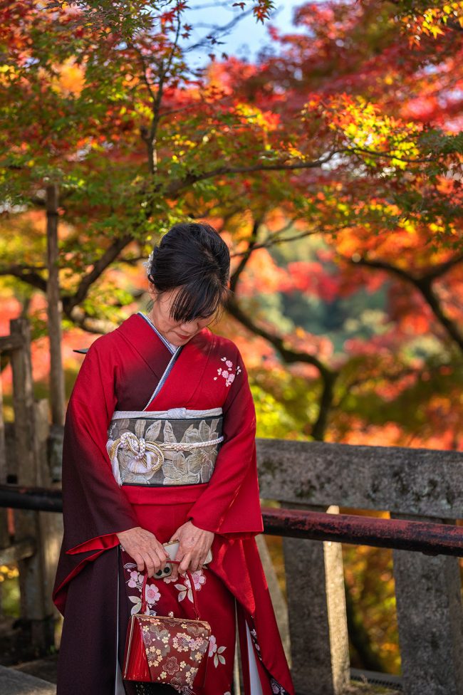 Tourist with kimono Kyoto