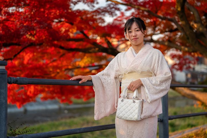 Woman with kimono